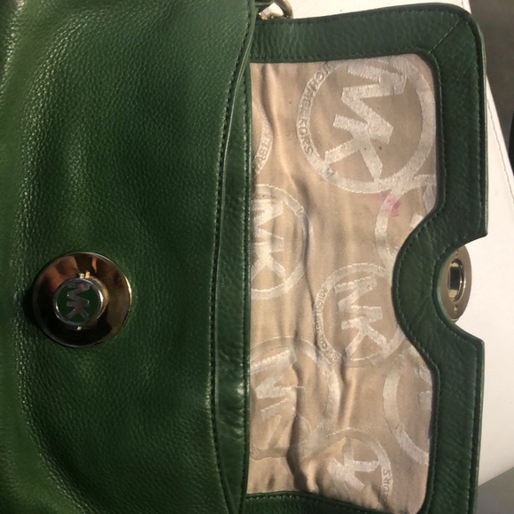 Michael Kors green leather & chain leather strap - Picture 4 of 5